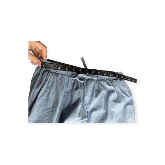 Cabin Creek Women's Lightweight Denim Casual Crop Pants w/Elastic Waist Size 18 - Picture 8 of 13